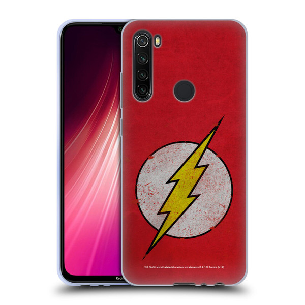 The Flash DC Comics Logo Distressed Look Soft Gel Case for Xiaomi Redmi Note 8T