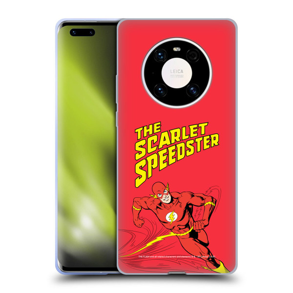The Flash DC Comics Vintage Scarlet Speedster Soft Gel Case for Huawei Mate 40 Pro 5G