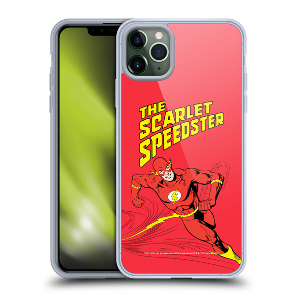 The Flash DC Comics Vintage Scarlet Speedster Soft Gel Case for Apple iPhone 11 Pro Max
