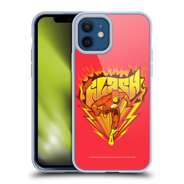 The Flash DC Comics Vintage Fastest Man Soft Gel Case for Apple iPhone 12 / iPhone 12 Pro