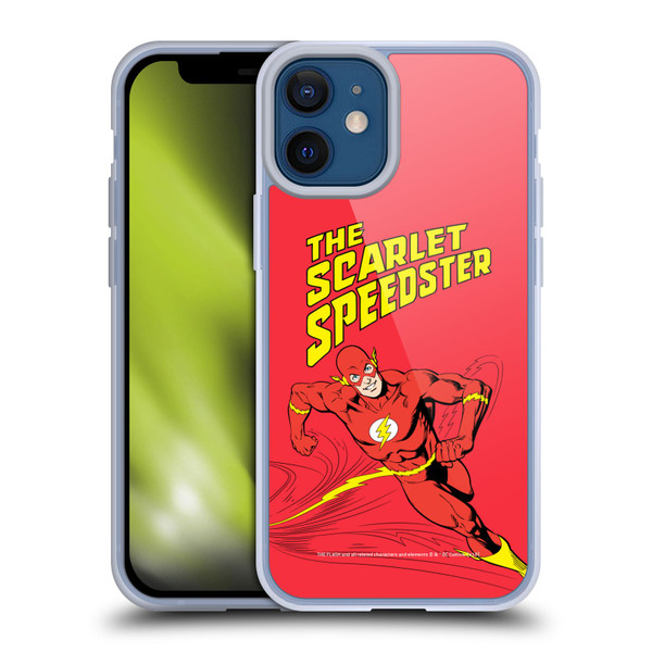 The Flash DC Comics Vintage Scarlet Speedster Soft Gel Case for Apple iPhone 12 Mini