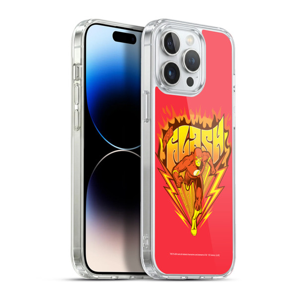 The Flash DC Comics Vintage Fastest Man Soft Gel Case for Apple iPhone 13 Pro Max & MagSafe