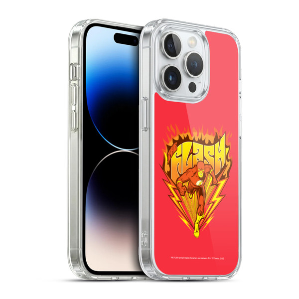 The Flash DC Comics Vintage Fastest Man Soft Gel Case for Apple iPhone 13 Pro & MagSafe