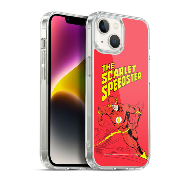The Flash DC Comics Vintage Scarlet Speedster Soft Gel Case for Apple iPhone 14