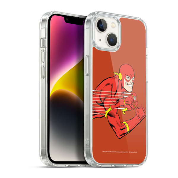 The Flash DC Comics Vintage Double Soft Gel Case for Apple iPhone 14 Plus & MagSafe