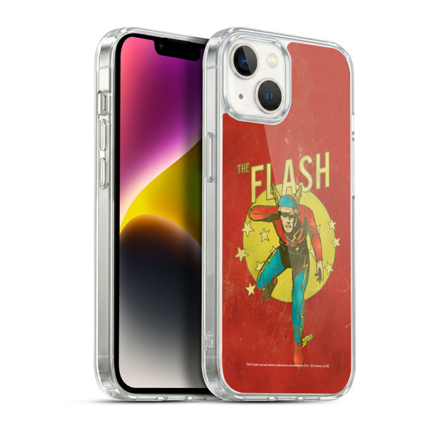 The Flash DC Comics Vintage Jay Garrick Soft Gel Case for Apple iPhone 14 Plus & MagSafe