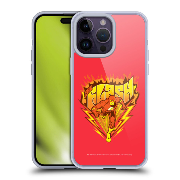 The Flash DC Comics Vintage Fastest Man Soft Gel Case for Apple iPhone 14 Pro Max