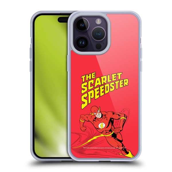 The Flash DC Comics Vintage Scarlet Speedster Soft Gel Case for Apple iPhone 14 Pro Max