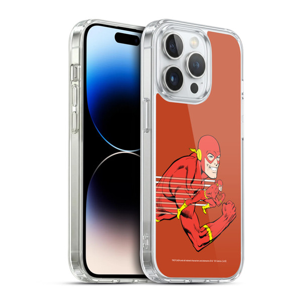 The Flash DC Comics Vintage Double Soft Gel Case for Apple iPhone 14 Pro & MagSafe