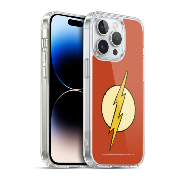 The Flash DC Comics Vintage Logo Soft Gel Case for Apple iPhone 14 Pro & MagSafe