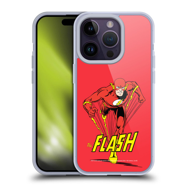 The Flash DC Comics Vintage Speedster Soft Gel Case for Apple iPhone 14 Pro