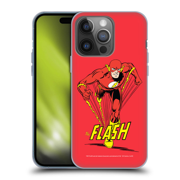 The Flash DC Comics Vintage Speedster Soft Gel Case for Apple iPhone 14 Pro