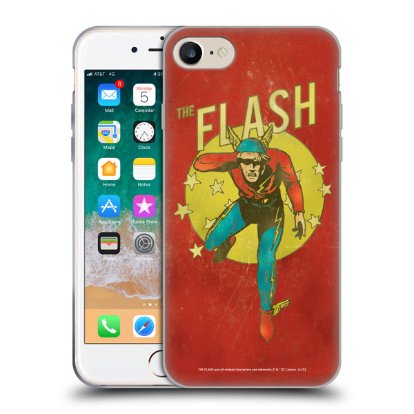 The Flash DC Comics Vintage Jay Garrick Soft Gel Case for Apple iPhone 7 / 8 / SE 2020 & 2022