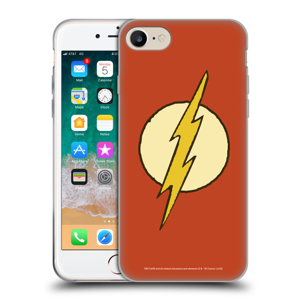 The Flash DC Comics Vintage Logo Soft Gel Case for Apple iPhone 7 / 8 / SE 2020 & 2022