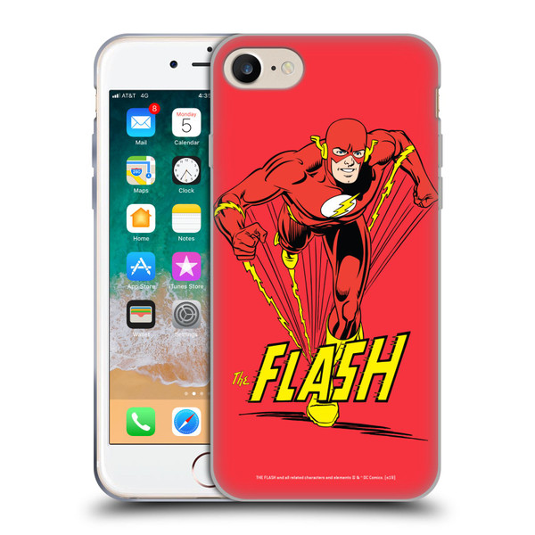 The Flash DC Comics Vintage Speedster Soft Gel Case for Apple iPhone 7 / 8 / SE 2020 & 2022