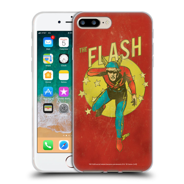 The Flash DC Comics Vintage Jay Garrick Soft Gel Case for Apple iPhone 7 Plus / iPhone 8 Plus