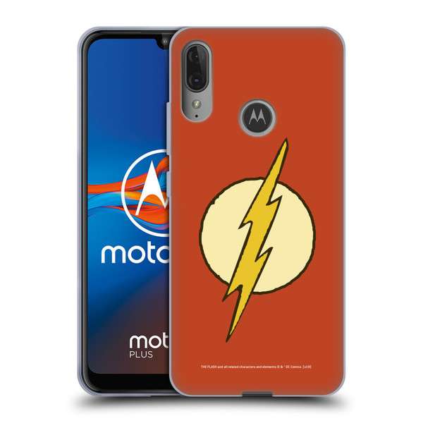 The Flash DC Comics Vintage Logo Soft Gel Case for Motorola Moto E6 Plus