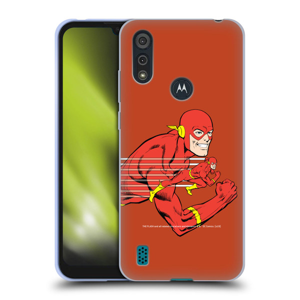 The Flash DC Comics Vintage Double Soft Gel Case for Motorola Moto E6s (2020)