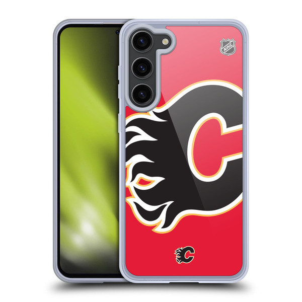 NHL Calgary Flames Oversized Soft Gel Case for Samsung Galaxy S23+ 5G