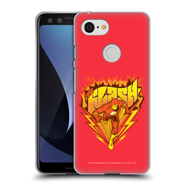 The Flash DC Comics Vintage Fastest Man Soft Gel Case for Google Pixel 3