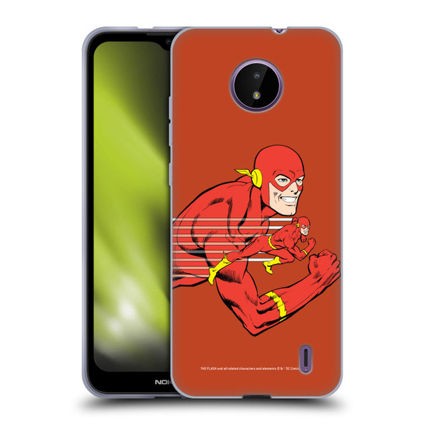 The Flash DC Comics Vintage Double Soft Gel Case for Nokia C10 / C20