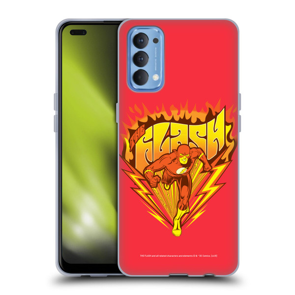 The Flash DC Comics Vintage Fastest Man Soft Gel Case for OPPO Reno 4 5G