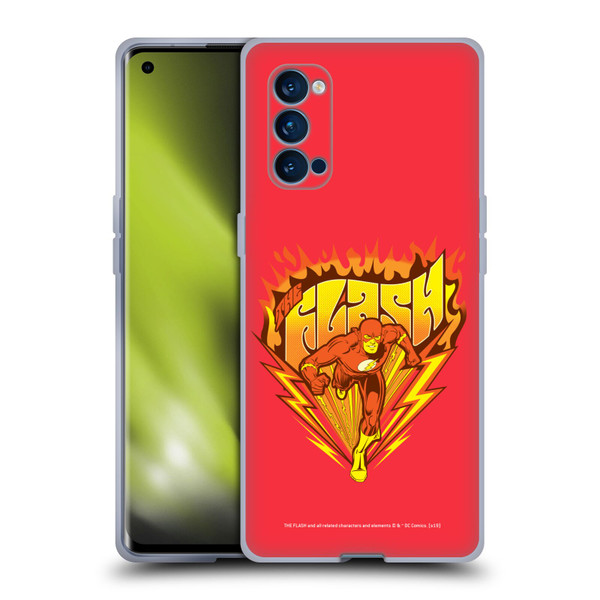 The Flash DC Comics Vintage Fastest Man Soft Gel Case for OPPO Reno 4 Pro 5G