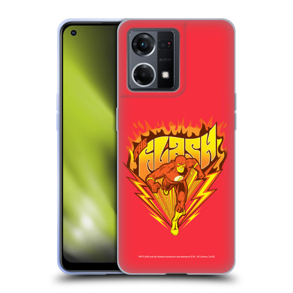 The Flash DC Comics Vintage Fastest Man Soft Gel Case for OPPO Reno8 4G