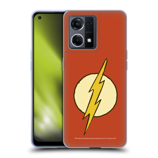 The Flash DC Comics Vintage Logo Soft Gel Case for OPPO Reno8 4G