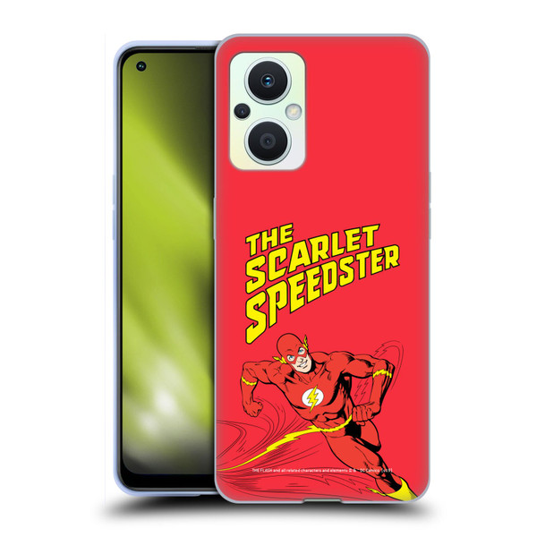 The Flash DC Comics Vintage Scarlet Speedster Soft Gel Case for OPPO Reno8 Lite