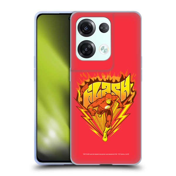 The Flash DC Comics Vintage Fastest Man Soft Gel Case for OPPO Reno8 Pro