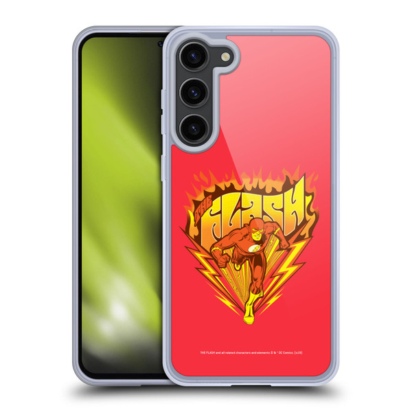 The Flash DC Comics Vintage Fastest Man Soft Gel Case for Samsung Galaxy S23+ 5G