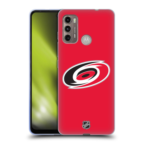 NHL Carolina Hurricanes Plain Soft Gel Case for Motorola Moto G60 / Moto G40 Fusion