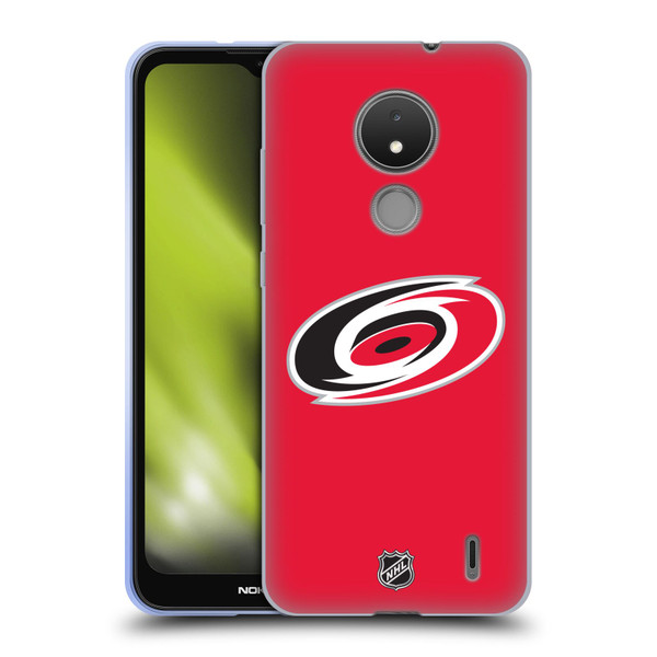 NHL Carolina Hurricanes Plain Soft Gel Case for Nokia C21