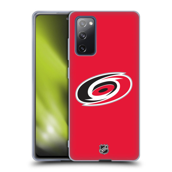 NHL Carolina Hurricanes Plain Soft Gel Case for Samsung Galaxy S20 FE / 5G