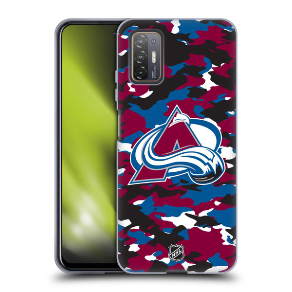 NHL Colorado Avalanche Camouflage Soft Gel Case for HTC Desire 21 Pro 5G