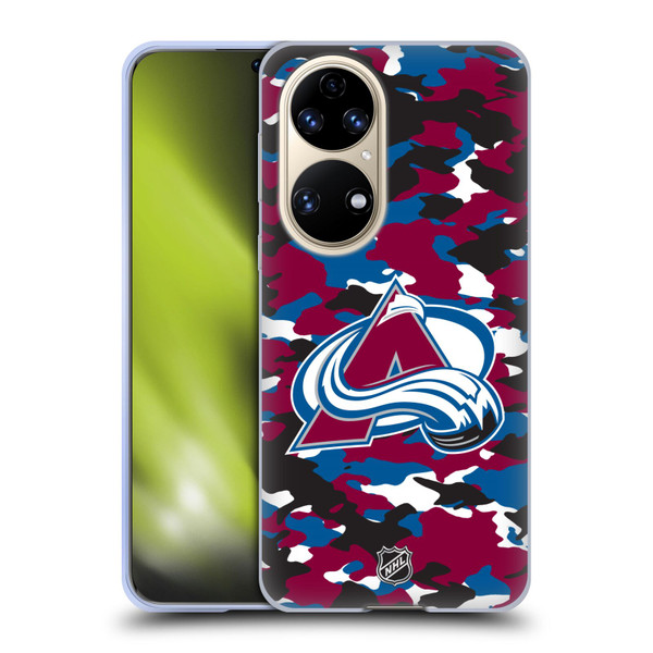 NHL Colorado Avalanche Camouflage Soft Gel Case for Huawei P50