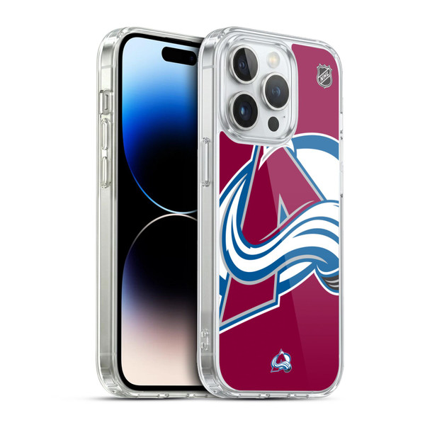 NHL Colorado Avalanche Oversized Soft Gel Case for Apple iPhone 13 Pro & MagSafe