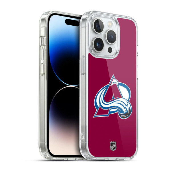 NHL Colorado Avalanche Plain Soft Gel Case for Apple iPhone 13 Pro & MagSafe