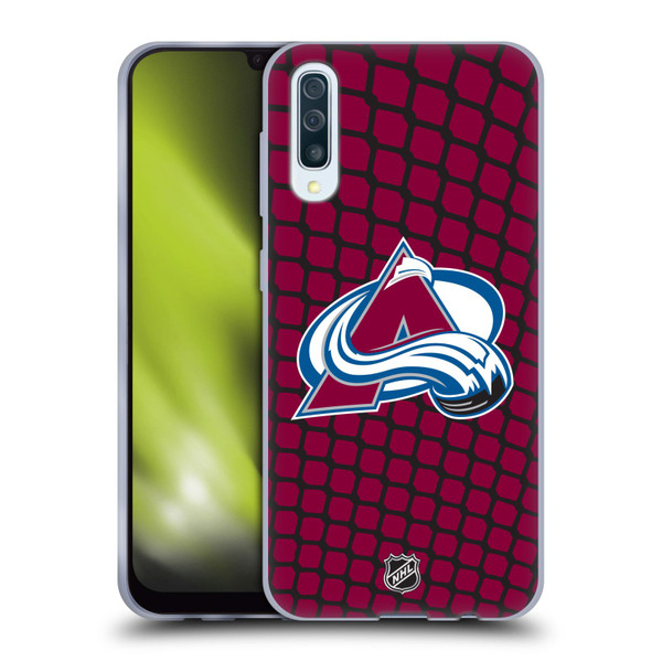 NHL Colorado Avalanche Net Pattern Soft Gel Case for Samsung Galaxy A50/A30s (2019)