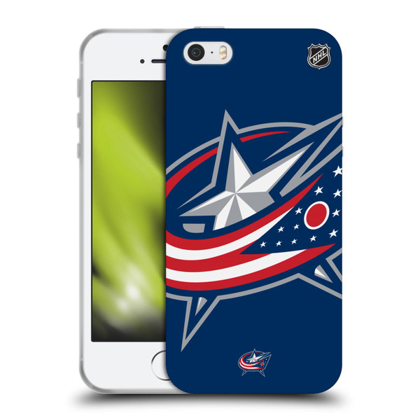 NHL Columbus Blue Jackets Oversized Soft Gel Case for Apple iPhone 5 / 5s / iPhone SE 2016