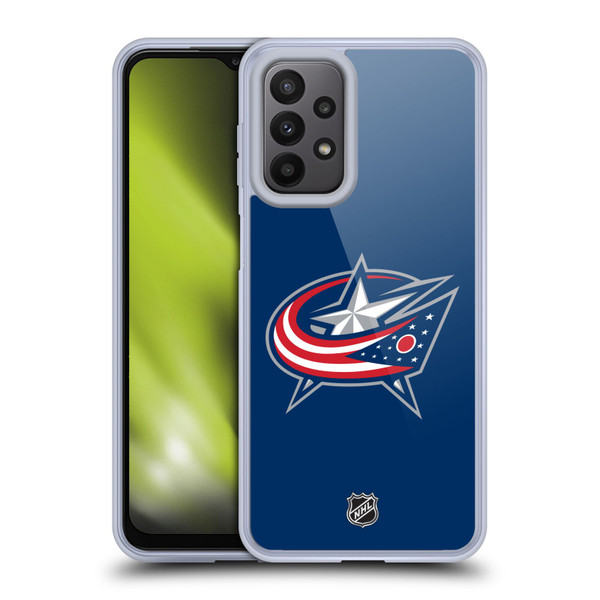 NHL Columbus Blue Jackets Plain Soft Gel Case for Samsung Galaxy A23 / 5G (2022)