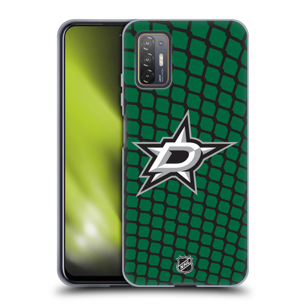NHL Dallas Stars Net Pattern Soft Gel Case for HTC Desire 21 Pro 5G