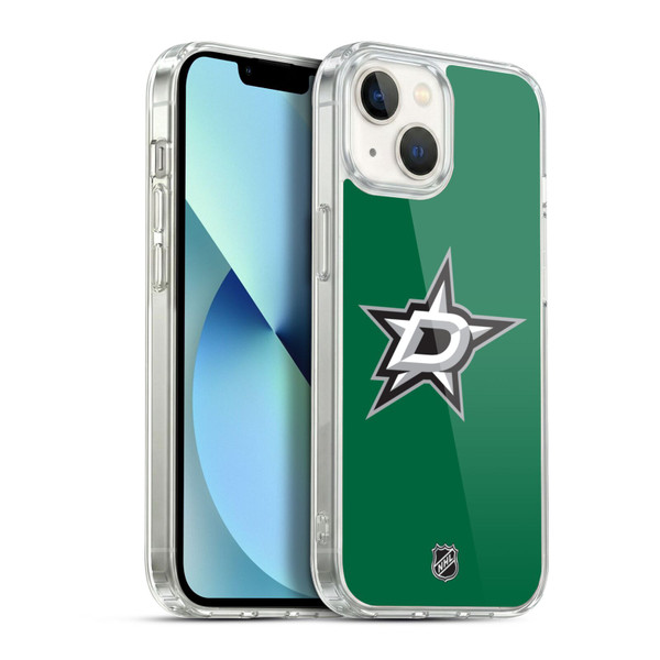NHL Dallas Stars Plain Soft Gel Case for Apple iPhone 13