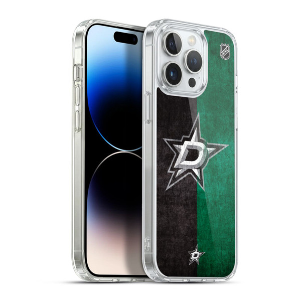 NHL Dallas Stars Half Distressed Soft Gel Case for Apple iPhone 13 Pro Max