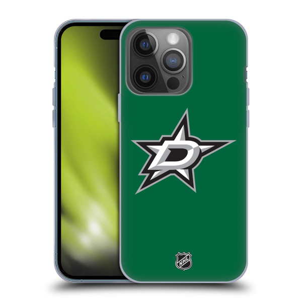 NHL Dallas Stars Plain Soft Gel Case for Apple iPhone 14 Pro
