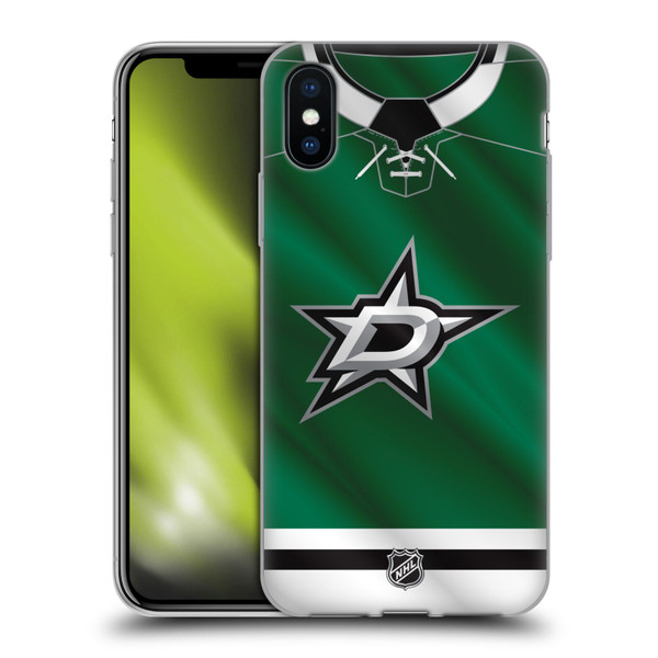 NHL Dallas Stars Jersey Soft Gel Case for Apple iPhone X / iPhone XS
