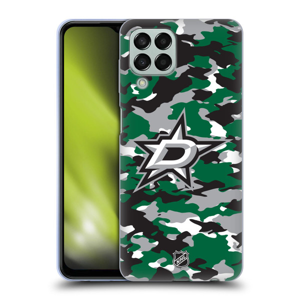NHL Dallas Stars Camouflage Soft Gel Case for Samsung Galaxy M33 (2022)