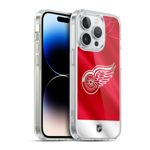 NHL Detroit Red Wings Jersey Soft Gel Case for Apple iPhone 13 Pro & MagSafe