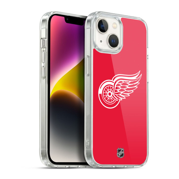 NHL Detroit Red Wings Plain Soft Gel Case for Apple iPhone 14